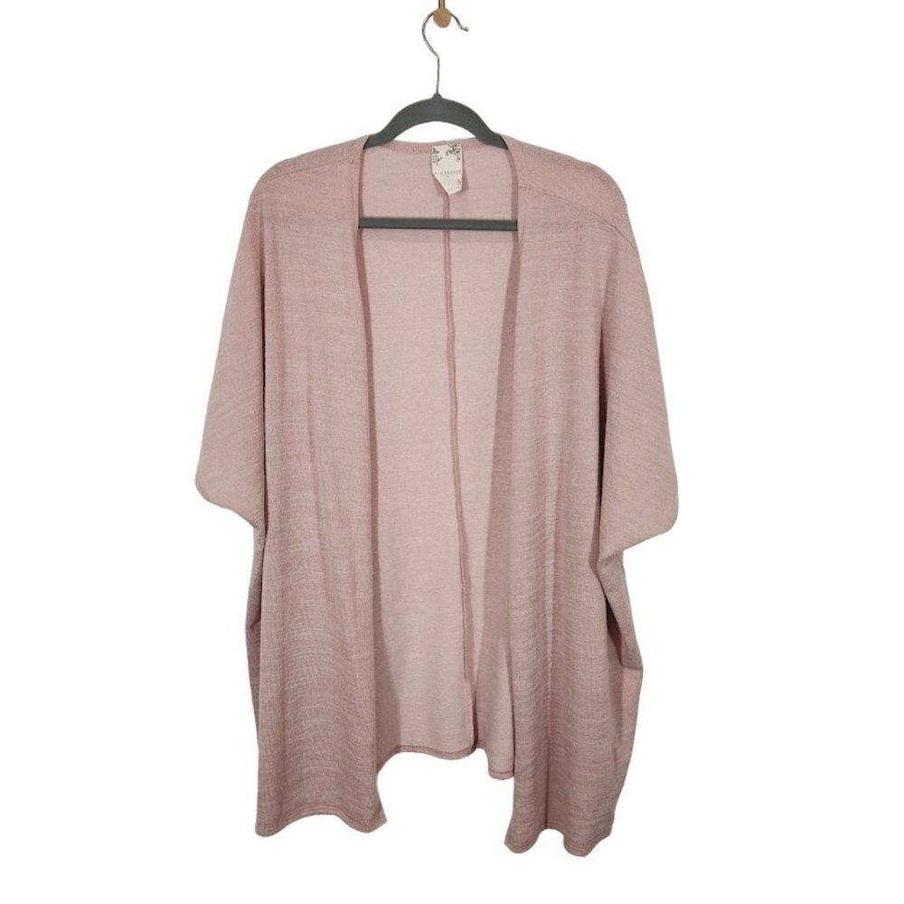 Blu‎ Pepper Open Front Cardigan in Pink Size Medium
